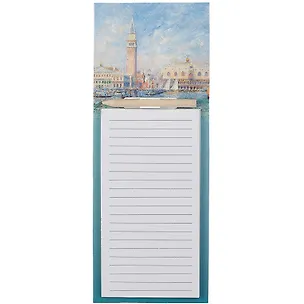 Блок для записей с карандашом 100*280 40л "Венеция. Дворец дожей" на магните, инд.уп. 2897798