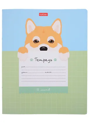 Тетрадь в крупную клетку Hatber, "Поиграй со мной", 12 листов, в ассортименте 2900093