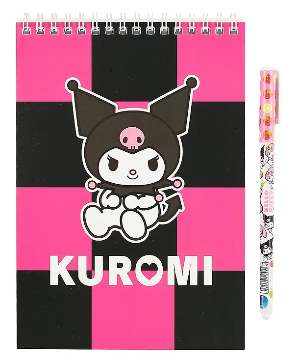 Блокнот Kuromi-1 с ручкой шариковой, А5, 60 листов 3037788 — 3