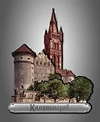 Сувенирный магнит Калининград (дерево) (8х9) (КлдКЛД) 3092105 — 1