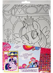 Набор для творчества Росмэн. Рисуем по холсту «My little Pony. Искорка», 20х30 см