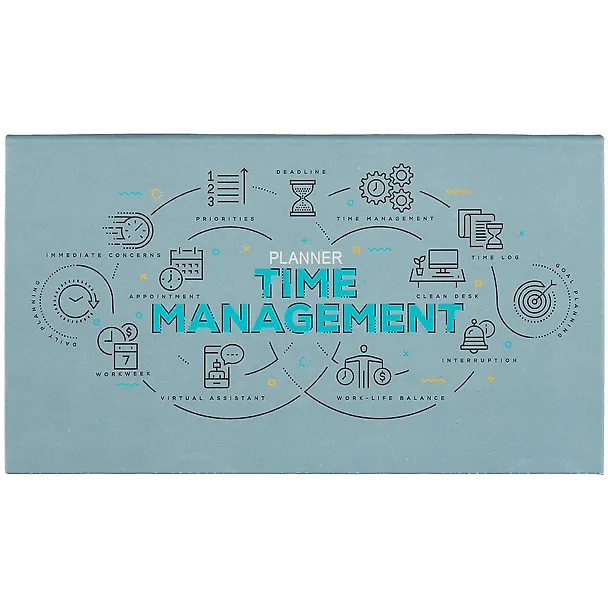 Планинг недат. 64л "Time management" карманный, интегр.переплет, мат.лам, офсет 261144 — 1