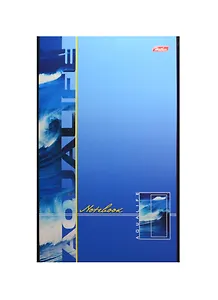 Блокнот А5 80л кл. "Аквалайф" карт.обл., на скрепке, выб.лак, ассорти, Hatber