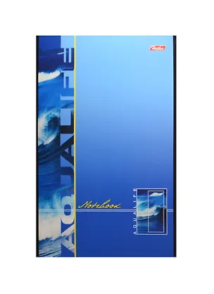 Блокнот А5 80л кл. "Аквалайф" карт.обл., на скрепке, выб.лак, ассорти, Hatber 238218
