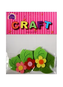 Наборы из фетра в пакете с хедером.  Пятилистники с зелеными КТ Листьями (11-21136-29)