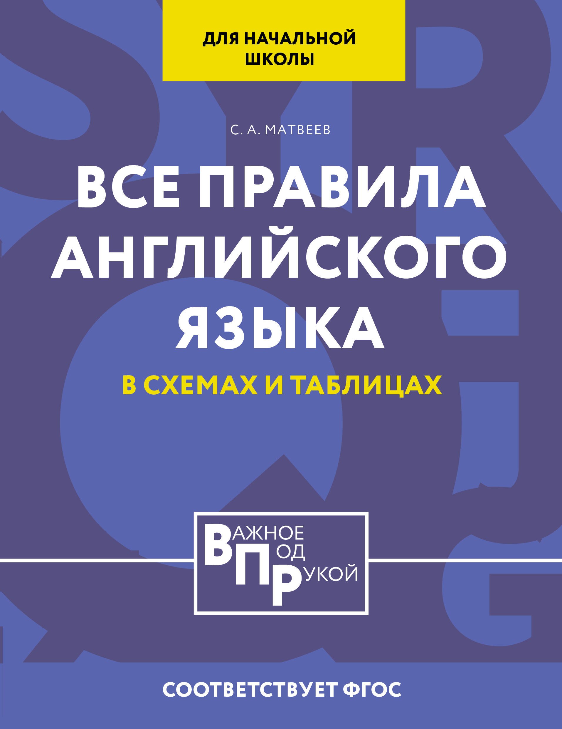 

Все правила английского языка для начальной школы в таблицах и схемах