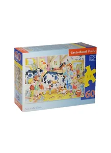 Пазлы 60 MIDI B-06748 Ветеринар на ферме (32х23см) (5+) (коробка) (Castorland)