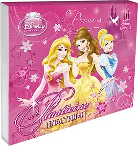 Пластилин 10цв 200гр "Принцессы" к/к, Disney