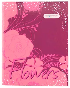 Папка-обложка для тетради со сменными блоками А5 "FLOWERS" глянц.ламинация, Silwerhof