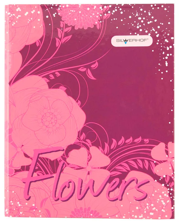 Папка-обложка для тетради со сменными блоками А5 "FLOWERS" глянц.ламинация, Silwerhof 224137 — 1