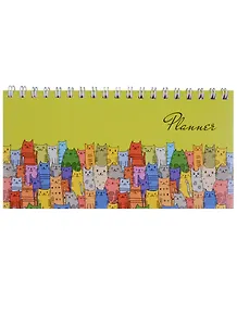 Планинг недатированный 64 листа "Цветные коты" карманный