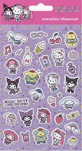 Наклейки объемные 110х200 "Хеллоу Китти и друзья-4"
