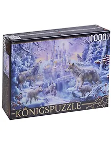 Пазл Königspuzzle 1000 эл.68,5*48,5см. Волки и зимний замок МГК1000-6473