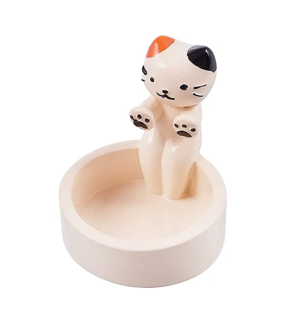 Подсвечник для чайных свечей Котик (полистоун) (8см) (ПВХ бокс) (Candle102) 3064626 — 1
