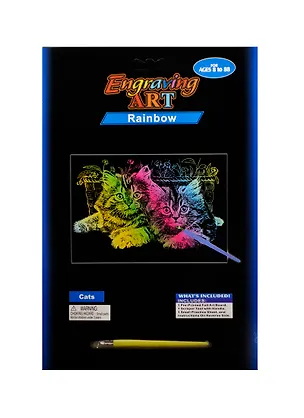 Набор для творчества, Гравюра А4 Дизайн 2 Cats (1000201) в асс. 2445171