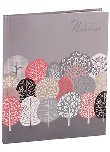 Книга для записей А5- 80 листов "Деревья"