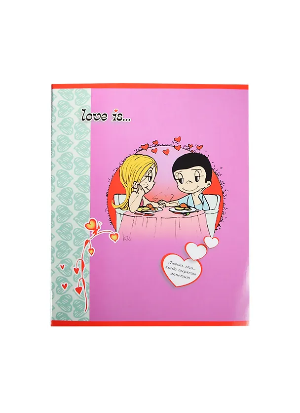 Тетрадь в клетку Action!, Love Is, 48 листов, в ассортименте 231202 — 1