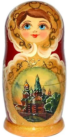 Сувенир, АКМ, Матрешка 5м СПб h-17см М05-0017-10ВПР 334972