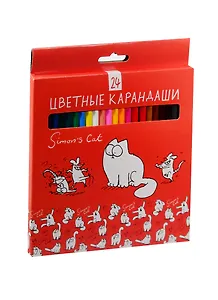 Карандаши цветные "Кот Саймона", 24 цвета