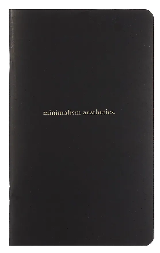 Планер недат. 32л 130*210 "Aesthetics", черный, мягк.переплет, ламинация, скрепка, тиснение золотой фольгой 3085161 — 1