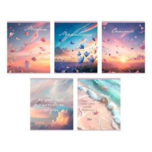 Тетрадь 96л кл. "Поэзия" пласт.обложка, печать, выб.лак, поля 3070090