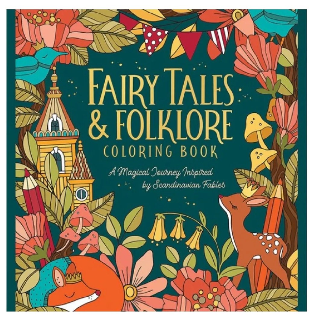 

Fairy Tales & Folklore Coloring Book: A Magical Journey Inspired by Scandinavian Fables
