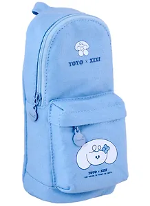 Пенал-рюкзачок на молнии Кролики, 21х9,5х7, ткань