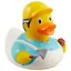 Игрушка для ванной, уточка резиновая FUNNY DUCKS "Уточка Строитель" (1941) — 2670371 — 1