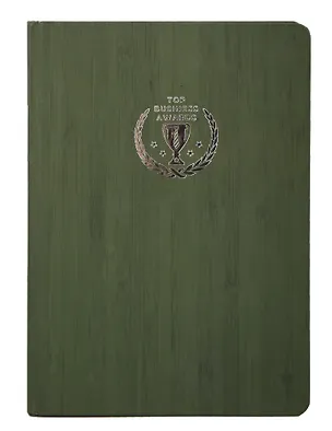 Блокнот Top  usiness  w rds-линованный (зел.дер,жел),148x208,192 стр. 333467