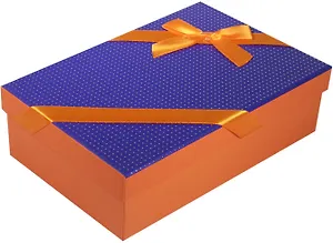 Коробка подарочная "Неон" фиолетовая 22*15*6,5см