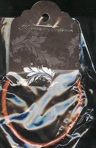 Шнурок плетеный оранжевый (568784) (64RZ-71567) (18см) (упаковка)