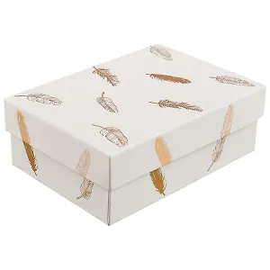 Подарочная коробка «Gold feather», средняя