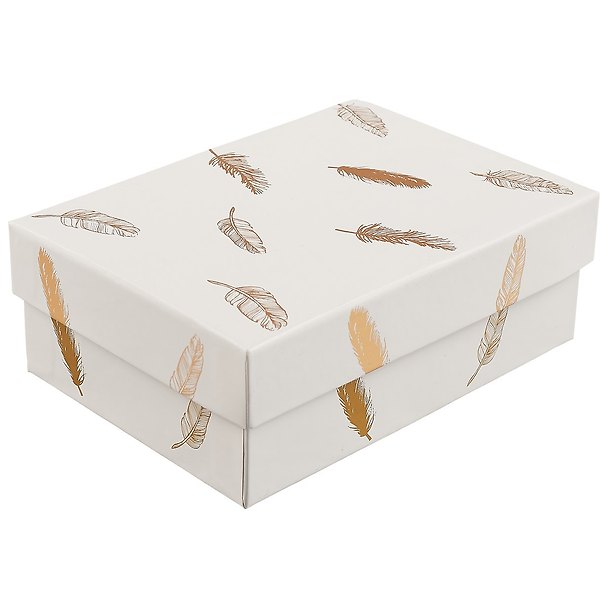 Подарочная коробка «Gold feather», средняя 247392 — 1