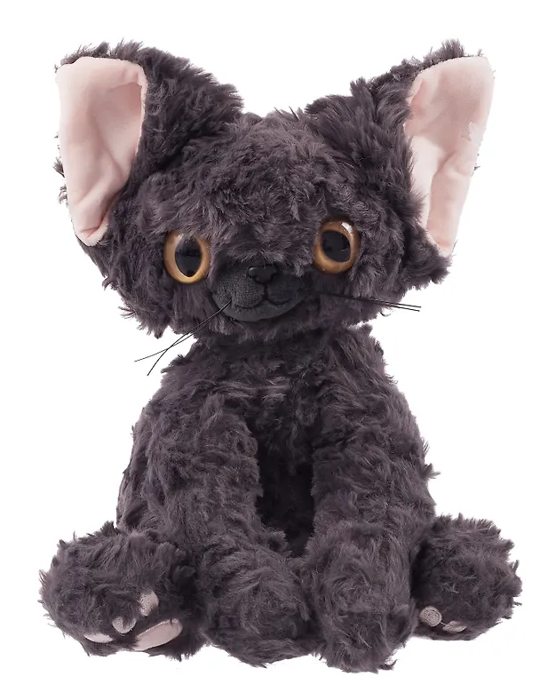 Мягкая игрушка «Котик сидит», серый, Корниш рекс, 25 см 3103153 — 3