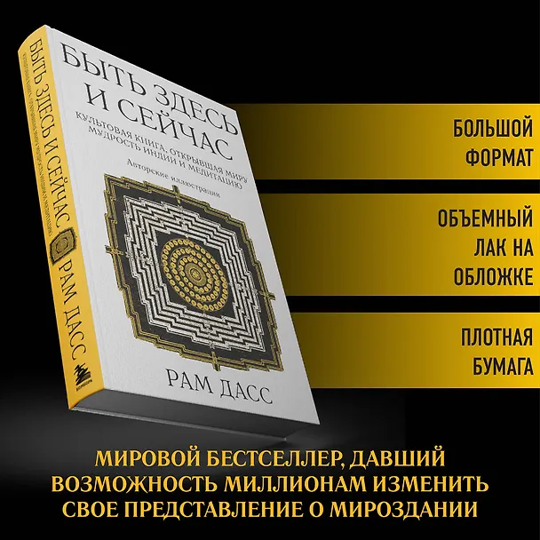 Книга Быть здесь и сейчас. Культовая книга, открывшая миру мудрость Индии и медитацию (Большой формат) (Рам Дасс) — 7