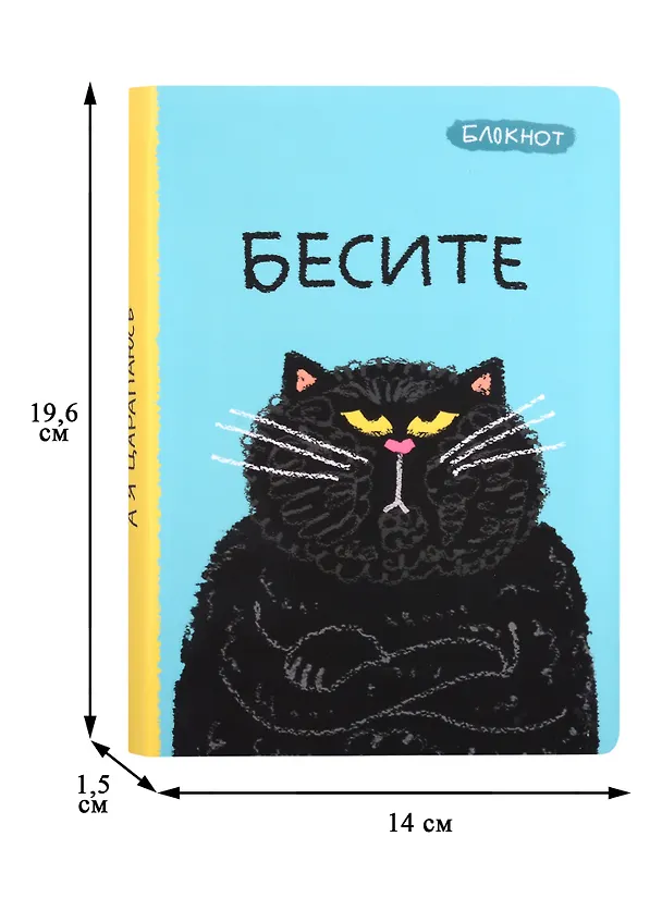 Блокнот Бесите (кот) 2898104 — 2