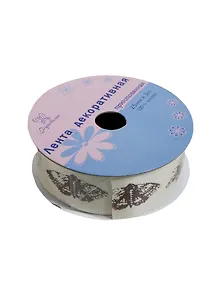 Тесьма с рисунком (PCR-001) (25мм х 3м) (Рукоделие) (катушка)