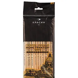 Карандаши Красин, "Конструктор", чернографитные 12 штук