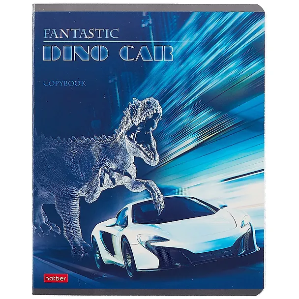 Тетрадь общая «Dino car» в ассортименте, 48 листов в клетку, A5 - Hatber 260245 — 4
