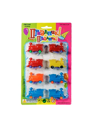 Праздник Праздник Игровой набор Паровозики (749838-B) (8шт.) (блистер) 2391037
