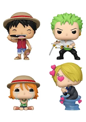 Фигурка Funko POP! Animation One Piece Refresh Luffy/Zoro/Nami/Sanji (EMEA) (Exc) 4PK 84472 (Fun84472) 3118961