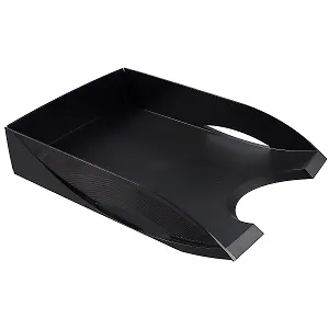 Лоток горизонтальный "Rainbow" пластиковый, черный