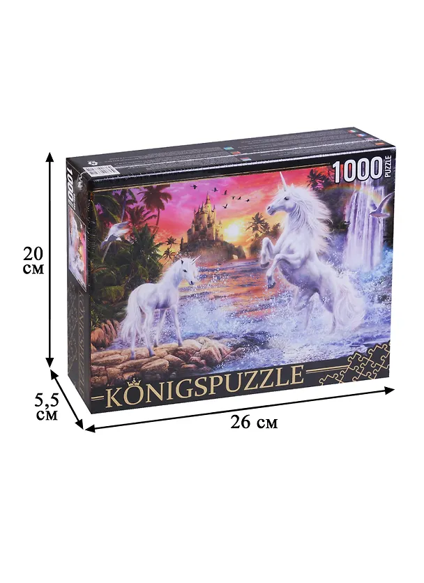 Пазл Königspuzzle 1000 эл.68,5*48,5см. Единороги МГК1000-6515 2640677 — 2