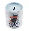 Копилка Бочка СПб Котик на велосипеде (10х9) (металл) — 2720014 — 3