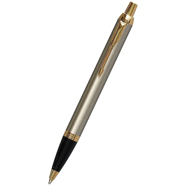 Ручка подарочная шариковая синяя, IM Brushed Metal GT, Parker 243005 — 1