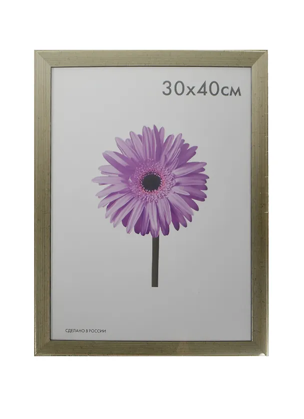 Фоторамка пластик 30*40 "Aida" серебро с патиной, 100 рамок 225683 — 1