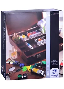 Краски масляные Van Gogh "Вдохновение" 14цв 40мл, аксессуары, дер.кор., Royal Talens