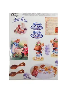 Декупажная карта Время чая (E-067) (упаковка)