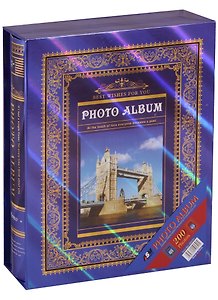 Фотоальбом на 200 фото Лондон Париж золото 10*15см (коробка) 12-22210-H9251