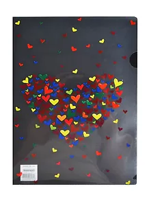 Папка-уголок А4 "Сердце", пластик 0,18мм, Centrum